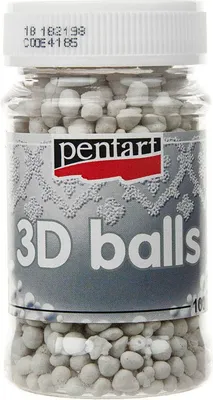 Obrázek produktu pro 3D kuličky velké, 100 ml - Pentart, mikrokuličky
