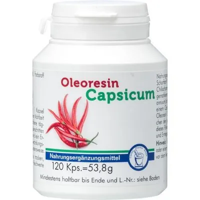 Obrázek produktu pro Oleoresin Capsicum Capsules 120 kapslí