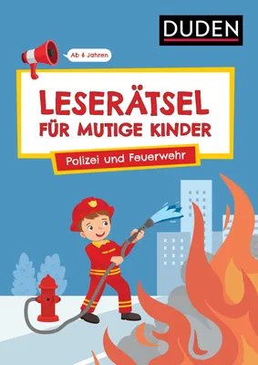 Produktbild von Leserätsel für mutige Kinder - Polizei und Feuerwehr -  Ab 6 Jahren