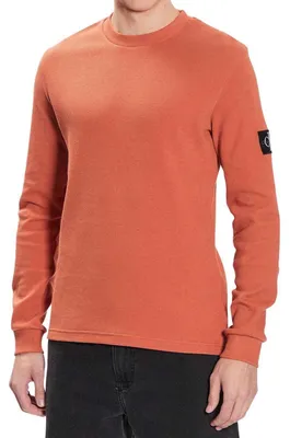 Produktbild von Calvin Klein - T-Shirt für Herren, Regulär, Langärmlig NA880 (XS) (Orange)