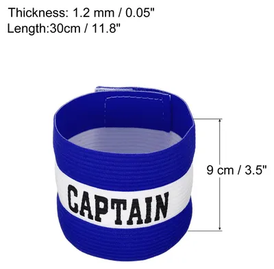 Produktbild von Kapit?nsarmband elastisch Armband fš¹r Fu?ballteamschulung Blau