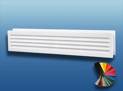 Produktbild von Türlüftungsgitter MV 430/2 doppelseitig : weiß Farbe: weiß