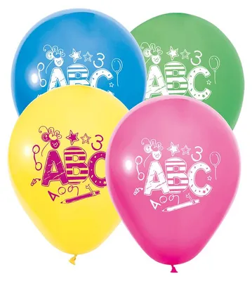 Produktbild von 8 Latexballons 12" - ABC Einschulung