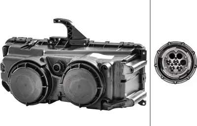 Immagine prodotto di Faro principale sinistro alogeno W5W HELLA per Mercedes-Benz Axor II