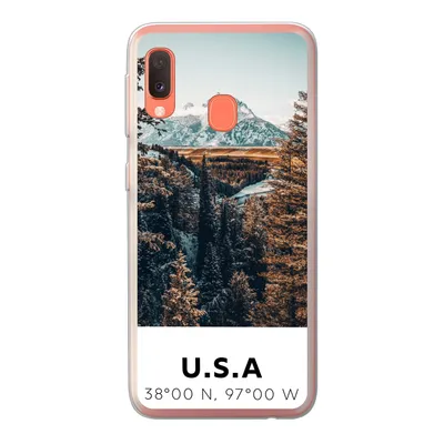 Produktbild von MuchoWow® Handyhülle Schutzhülle Hülle für Samsung Galaxy A20e Amerika - Berge - Bäume Silikon Softcase Handy Hülle - Abdeckung