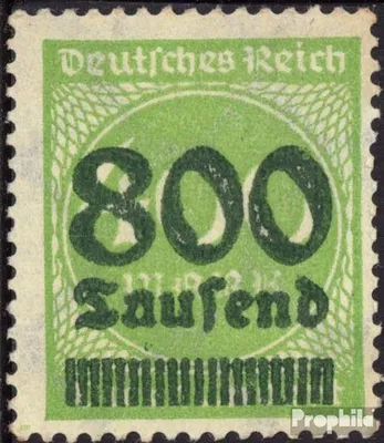 Produktbild von Briefmarken Deutsches Reich 1923 Mi 306 gestempelt Hochinflation