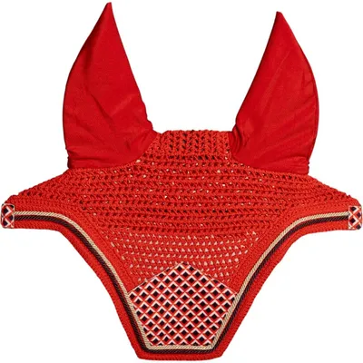 Immagine prodotto di Kentucky Horsewear Fly Cap Wellington Velluto Stampa Fly Cap Viola Completo