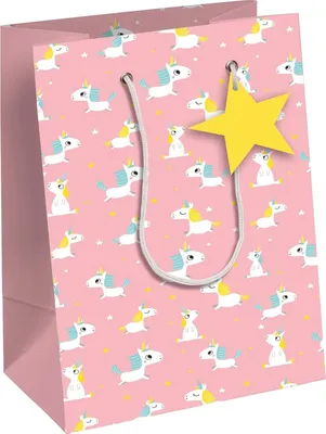 Produktbild von Clairefontaine Geschenktüte "Einhörner" klein