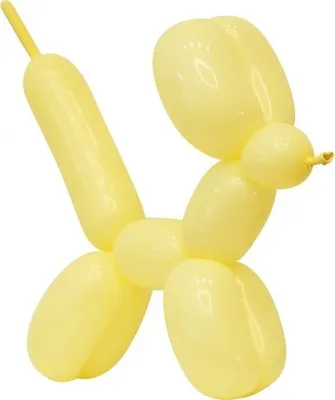 Produktbild von 50 Modellierballons pastell gelb