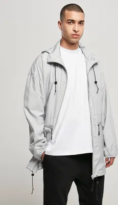 Produktbild von Urban Classics TB4387 | Oversized Track Jacket Herren Trainingsjacke - Farbe: lightasphalt - Größe: XL