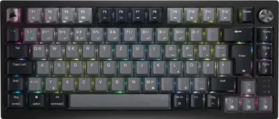 Produktbild von Corsair K65 PLUS WIRELESS 75 % RGB Tastatur Gaming RF kabellos + USB QWERTY Englisch Schwarz (CH-91D401L-NA)