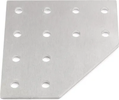 Produktbild von Verbinderplatte 78-L, 12-loch, gelasert, Aluminium