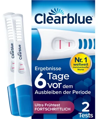Immagine prodotto di Test di gravidanza Clearblue, 6 giorni prima, 2 ormoni, 2 pezzi