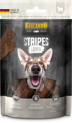 Image de Belcando Stripes Lamb Friandise pour chiens avec agneau sans céréales monoprotéines