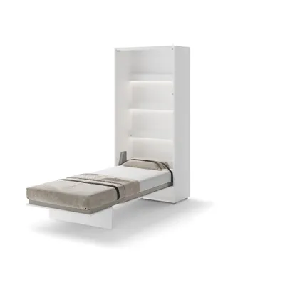 Produktbild von Bed Concept BC-03 Wandklappbett Vertikal Schrankbett ohne Matratze, 90x200 cm - Weiß