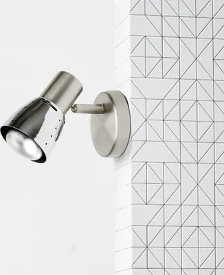 Produktbild von BRILLIANT Wandspot Lava | zeitloser Wandstrahler | Metall | chrom | schwenkbar | 1x E14 max. 28 W