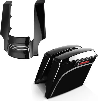 Image de Kit valises latérales adaptables sur Harley Davidson Touring 94-13 # 35Ltr et