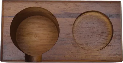 Image de Support en bois pour Protafiltre à Café Support pour Tampon à Café Station de Tamponnage Marron