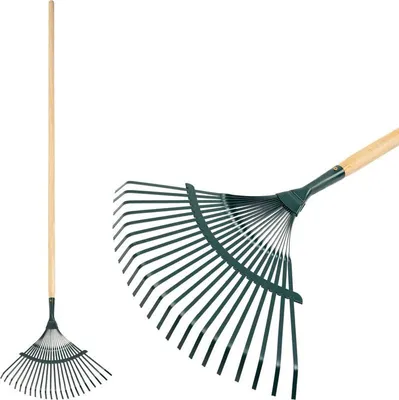 Produktbild von Laubbesen Strend Pro R110.WH, 22 Lamellen, Fächerbesen, Metall, Holzstiel