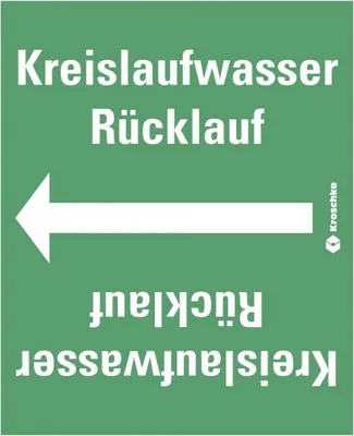 Produktbild von Dreifke® Rohrleitungsband Kreislaufwasser Rücklauf, praxisbewährt, ab Ø 50mm,...