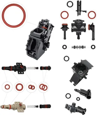 Produktbild von Dichtung O-Ring Wartungssatz für Supportventil Dampfventil Brühgruppe Auslaufventil passend für Phillips Saeco Spidem Gaggia