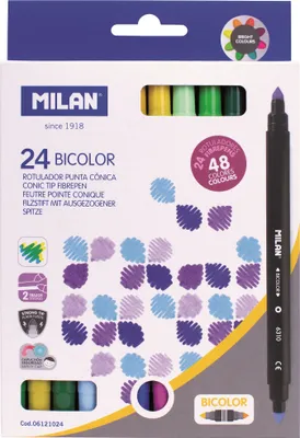 Produktbild von Milan Bicolour Bleistift-Set 24 Stück Multicolour
