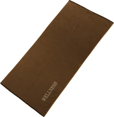 Zdjęcie produktu dla Ręcznik do sauny wellness 80 x 200 cm, jednokolorowy brązowy, bawełna frotte, 480 g/m²