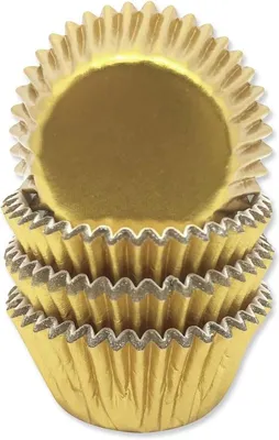 Produktbild von 36 Mini Muffin Förmchen in Gold Metallic