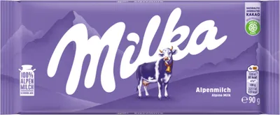 Produktbild von Milka Alpenmilch Schokolade Klassiker für alle Schokoladen Fans 90g
