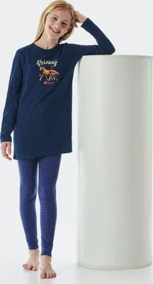 Produktbild von Schiesser KleinkinGr.r Mädchen Schlafanzug lang dunkelblau Stück Gr. 116