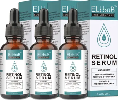 Produktbild von Gesichtsserum mit Retinol Serum Anti-Falten Anti-Aging, 3x 30ml Retinol
