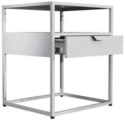Productafbeelding van FlokasM nachtkastje 1 lade wit.