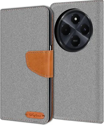 A flip-style phone case with a camera cutout.