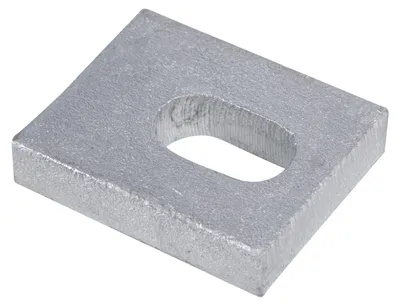 Produktbild von Alberts 50 x U-Scheiben für Zuganker 50 x 40 x 10 mm – feuerverzinkt, Betonanker