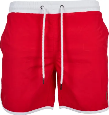 Produktbild von Urban Classics - RETRO Swim Badeshorts rot - L