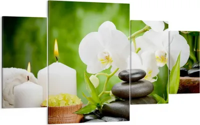 Produktbild von Bild auf Leinwand - Leinwandbild - Blume aromatherapie spa - 160x90cm - Wand Bild - Wanddeko - Leinwanddruck - Bilder - Kunstdruck - Wanddekoration - Leinwand bilder - Wandkunst - DL160x90-2718