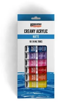Obrázek produktu pro Sada krémová akrylová barva PENTART 10 x 16 ml