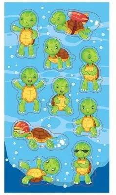 Zdjęcie produktu dla Naklejki Żółwie - Ranok-Creative