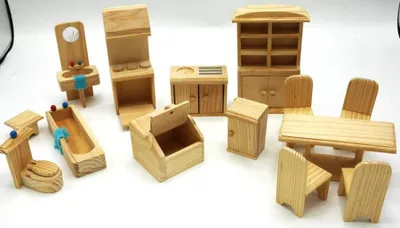 Immagine prodotto di Mobili per casa delle bambole in legno Van der Doelen