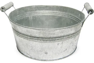 Immagine prodotto di Fioriera da esterno con due manici in metallo grigio Ø 24 cm