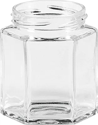 Produktbild von DOSEN-ZENTRALE Glas 6-eckig o.D.47ml 43to 121257