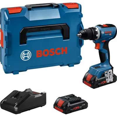 Image de Perceuse-visseuse sans fil Bosch GSR 18V-65 Professional 18 V 63 Nm ( 06019N3206 ) Brushless + 2 batteries ProCORE 4,0 Ah + chargeur + L-Boxx
