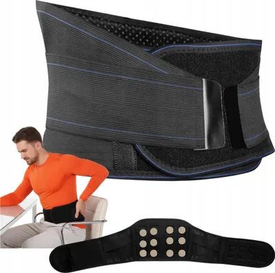 Zdjęcie produktu dla Fit4Med | Pas Magnetyczny Do Stabilizacji Kręgosłupa Kręgosłupa Lędźwiowego Fit4Med Duży 3Xl – Magnetyczny Pas Lędźwiowy