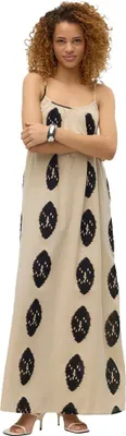 Produktbild von Vero Moda Caro ärmelloses Langes Kleid Beige M Frau Beige M