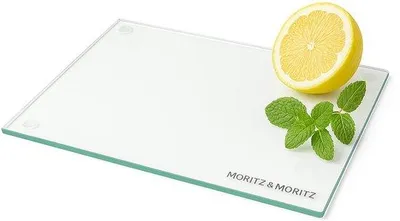 Obrázek produktu pro Skleněná krájecí deska – odolná proti poškrábání a neklouzavá – 40 x 30 cm