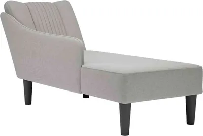 Produktbild von "2026 Promotion" Chaiselongue mit Rechter Armlehne Wolkengrau Stoff - Recamieren CC23558