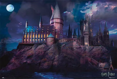 Obrázok produktu pre Plagát Harry Potter Bradavice 91,5x61cm