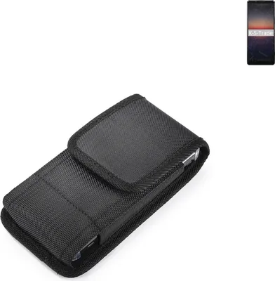 Produktbild von Holster Gürteltasche kompatibel mit Sony Xperia 1 II Holster Gürtel Tasche wasserabweisend Handy Hülle Schutz Hülle Outdoor schwarz K-S-Trade