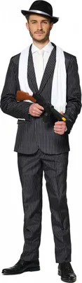 Produktbild von Nadelstreifen Anzug - Suitmeister für Fasching & 20er Jahre Motto Party Größe: L