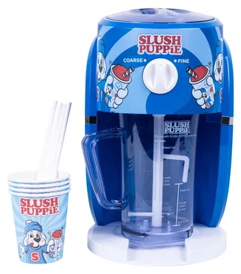 Produktbild von Slush-Maschine Schneekegel-Maschine Slush-Eis-Maschine - Bis 1 Liter - Retro-Design 2023 - Klassischer Slush-Puppie-Stil - Für Partys und Sommertage